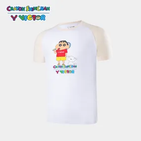 Victor X Crayon Shin-Chan Sports Shirt T-401CS L Warm White UNISEX