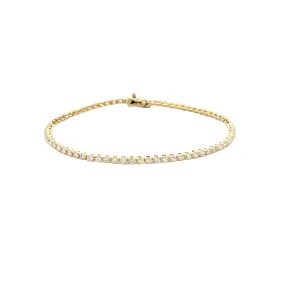 WD1283 14kt Gold Diamond Bracelet