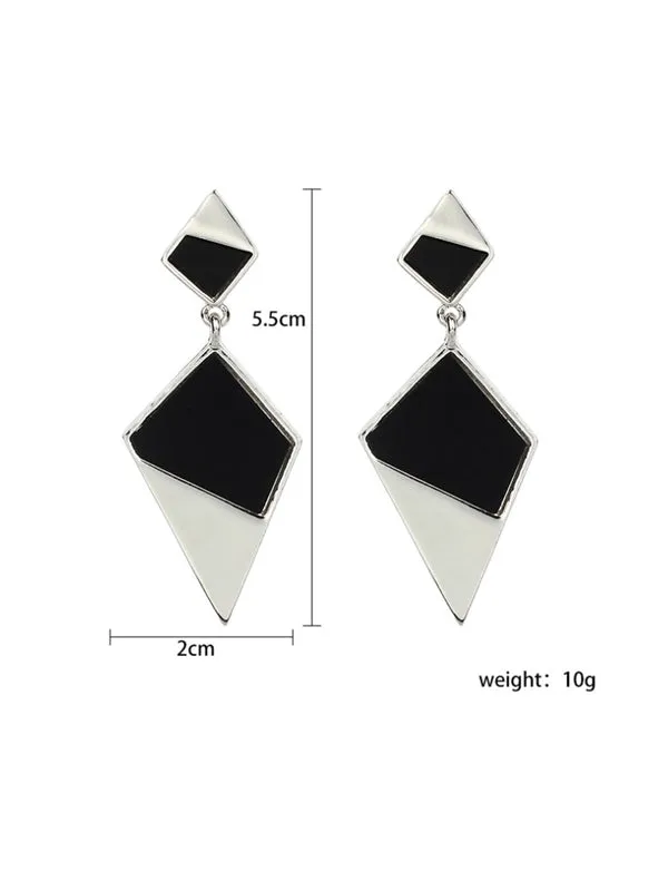 WealFeel Geometric Diamond Earrings