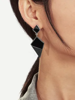 WealFeel Geometric Diamond Earrings