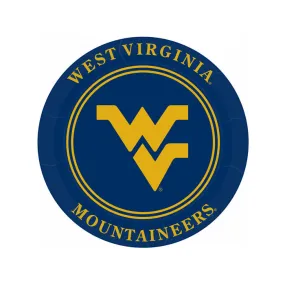 WEST VIRGINIA MOUNTAINEERS 9” PLATES - NAVY