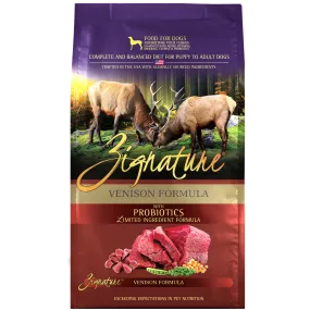 Zignature Venison Formula Dry Dog Food, 4lb