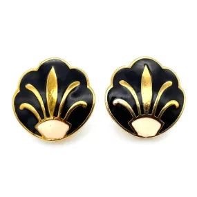 【フランス輸入】ヴィンテージ SPHINX エナメル イヤリング/Vintage SPHINX Enamel Clip On Earrings