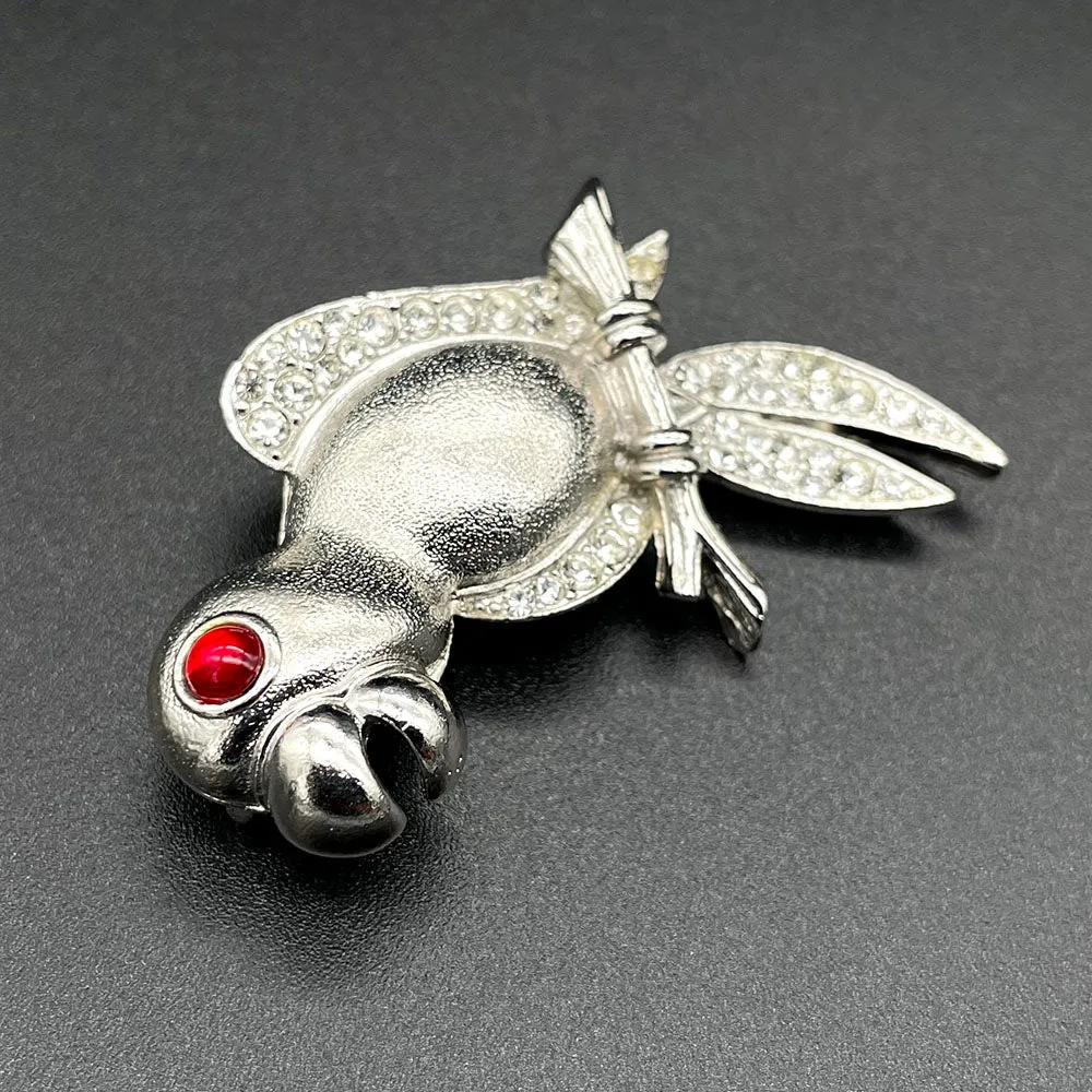 【フランス輸入】ヴィンテージ SPHINX バード ビジュー ブローチ/Vintage SPHINX Bird Bijou Brooch