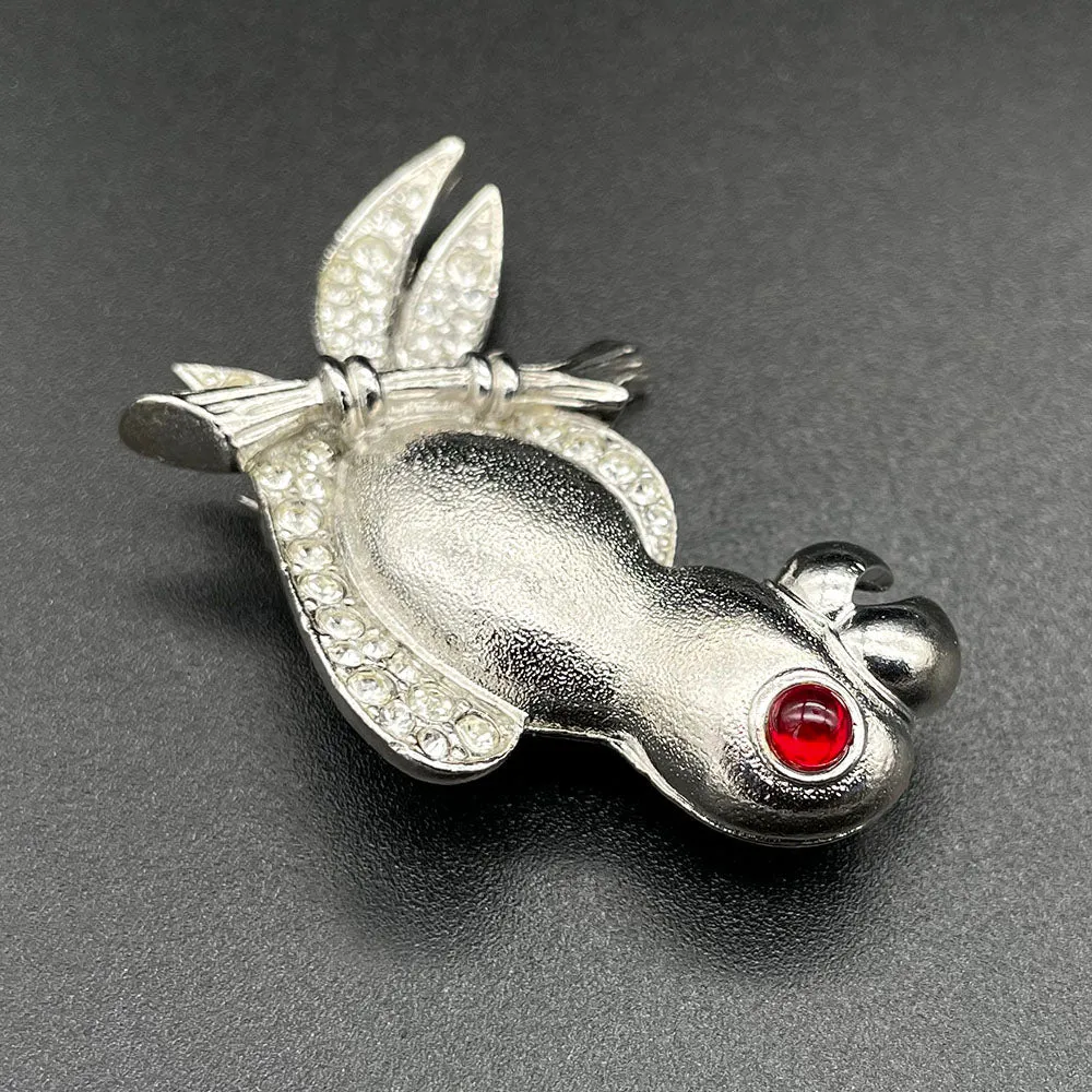 【フランス輸入】ヴィンテージ SPHINX バード ビジュー ブローチ/Vintage SPHINX Bird Bijou Brooch